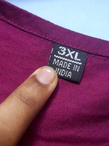 Elegant Maroon Embroidered Kurti