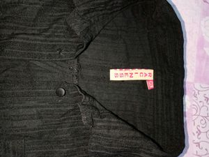 Black Button-Down Shirt