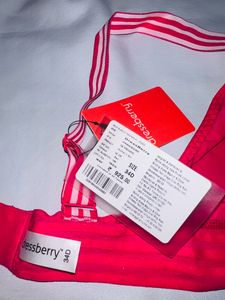 Dressberry Pink Textured Bra