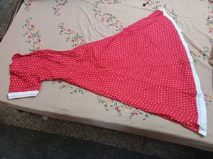 Red Polka Dot Midi Dress