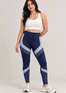 Stylish Women's Blue Athletic Leggings