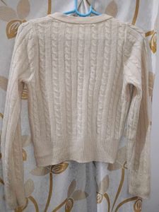 Knit V-Neck Cardigan