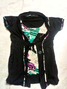 Floral Print Layered Top