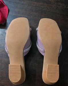 Cute Pink Embellished Slides