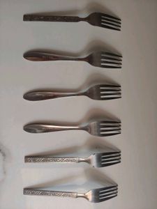 Set of 6 Vintage Forks