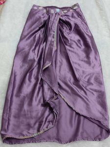 Beautiful Lavender Satin Skirt