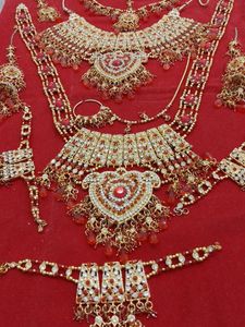 Bridal Jewellery Set ( Orange)