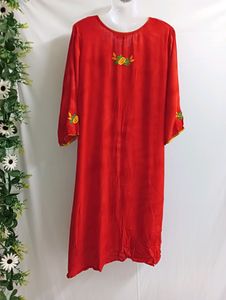 Red Designer Kurti Length is 42" Approx