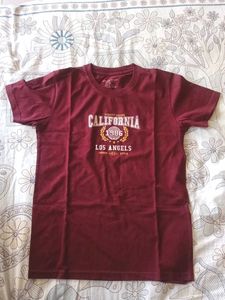 Maroon California Los Angeles T-Shirt