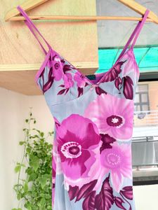 Sheer Floral Slip Dress