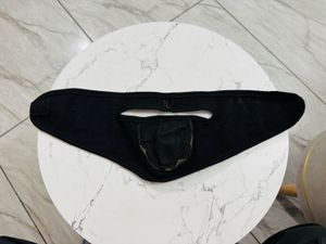 Stylish Black Face Mask with Rasta Stripes