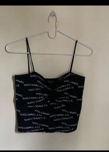 black crop top
