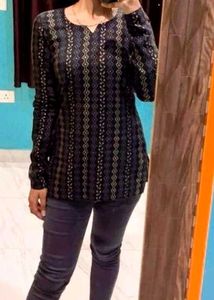 Printed Full Sleeves Tunic For Women
