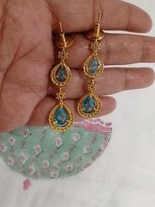Stunning Teal Blue Crystal Jewellery Set