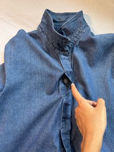 Stylish Asymmetrical Denim Tunic dress