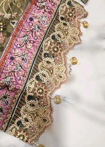 Pakistani Designer suit plazzo dress with dupatta