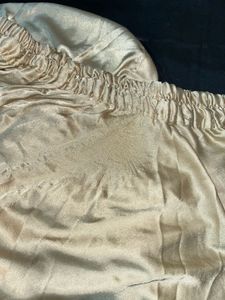 Elegant Gold Sequin Kurta &amp; Palazzo Set