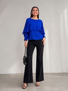 Royal Blue Layered Top