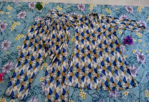 Printed Kurta and Palazzo Set