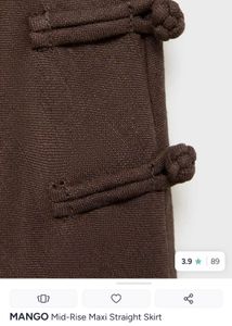 Mango Dark Brown Maxi Skirt
