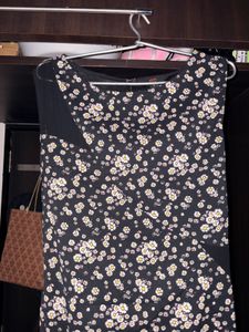 Floral Print Sleeveless Dress