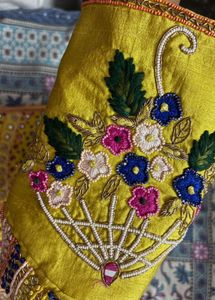 Embroidered Yellow Lehenga Choli