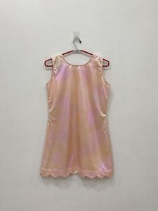 Shimmering Peach Slip Dress