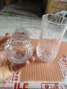 unused Set of 2 Crystal Cut Tumblers