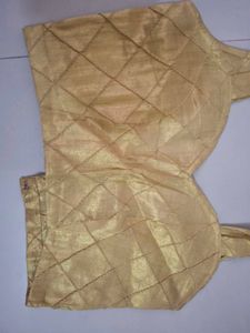 Elegant Gold Quilted Blouse