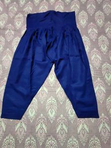 Stunning Orange &amp; Royal Blue Embroidered Salwar Ka