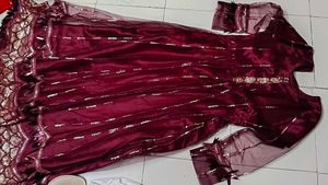 Hand stitched anarkali