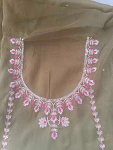 Embroidered dress material