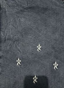 H&amp;M Embroidered Wide Leg Jeans