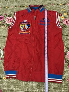 Red Baseball Style Vest