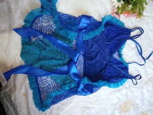 Blue Lace Lingerie