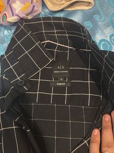 Men's Black &amp; White Checkered Shirt