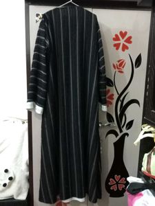 Elegant Striped Abaya