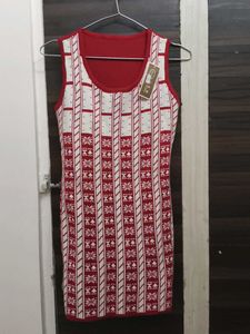 Red & White Christmas Feel 🎁 Dress