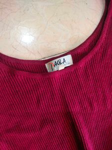 lolita Maroon Sleeveless Skater Dress🌹🍒🍣⛽