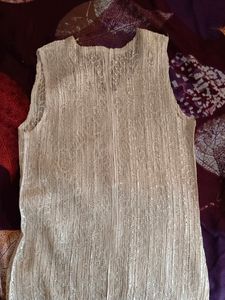 Sparkly Metallic Midi Dress