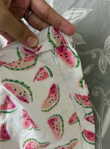 Cute Watermelon Print Shorts