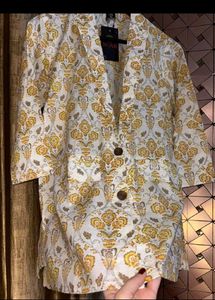 Elegant Printed Kurta Set with blazer