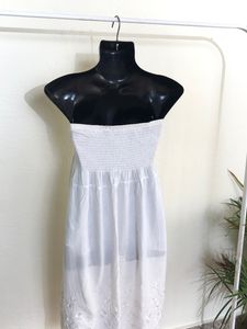 Imported Off White Tube Dress(Women’s)