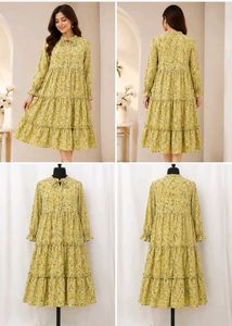 🌸 Floral Printed Midi Dress | Mosee | Long Sleeve