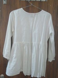 Elegant White Cotton Kurta