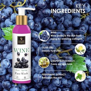 Good Vibes Wine Anti-Ageing Face Wash