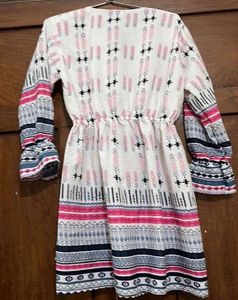 Boho Chic Striped Mini Dress
