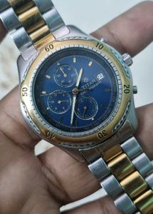 Titan Chronograph Two-Tone Wristwatch