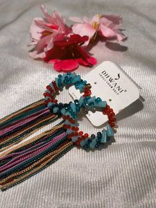 Beaded Tassel Earrings