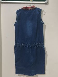 Denim Pinafore Dress